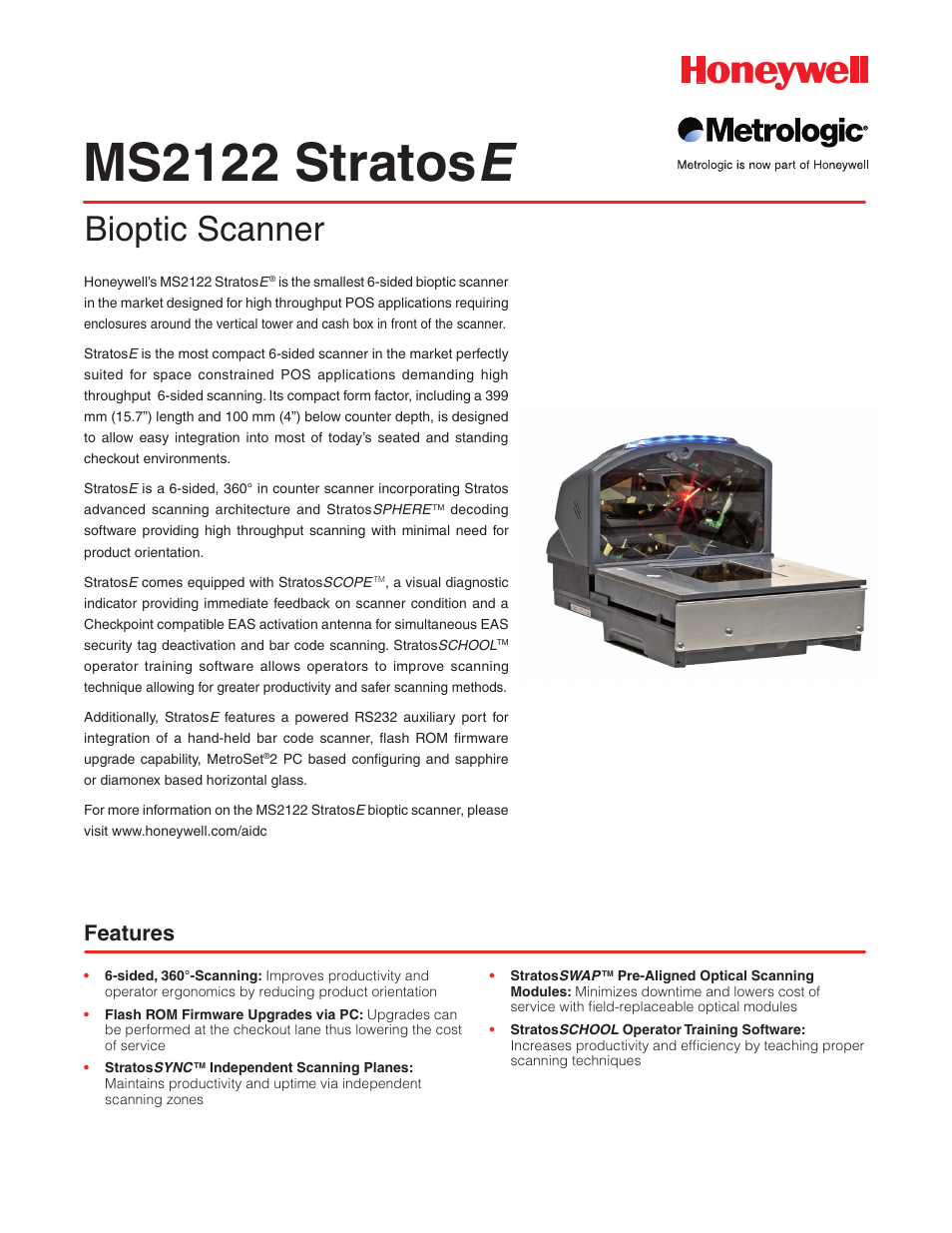 Metrologic Instruments MS2122 User Manual | 2 pages