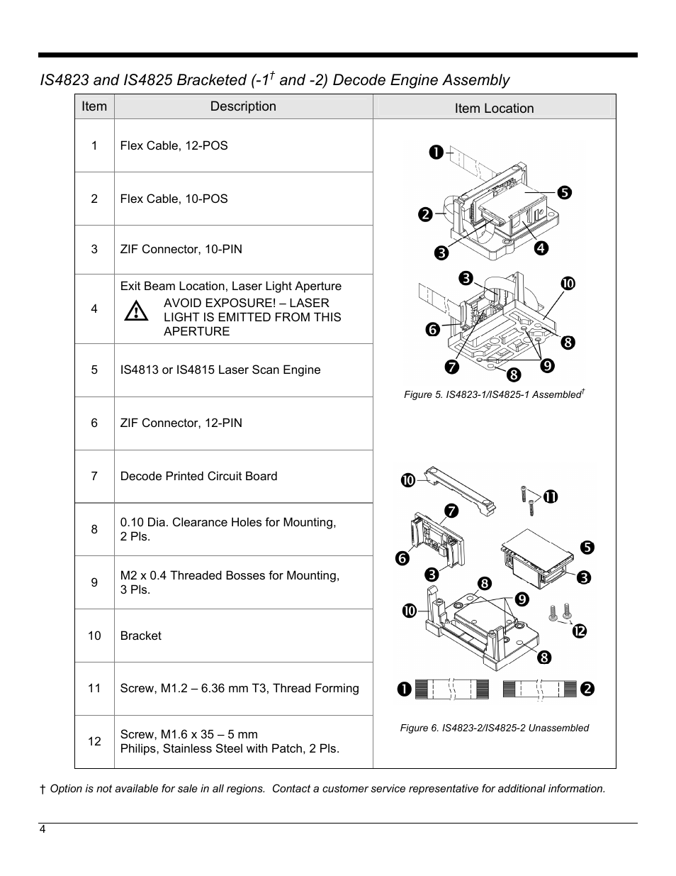 And -2) decode engine assembly | Metrologic Instruments IS4823 User Manual | Page 8 / 48