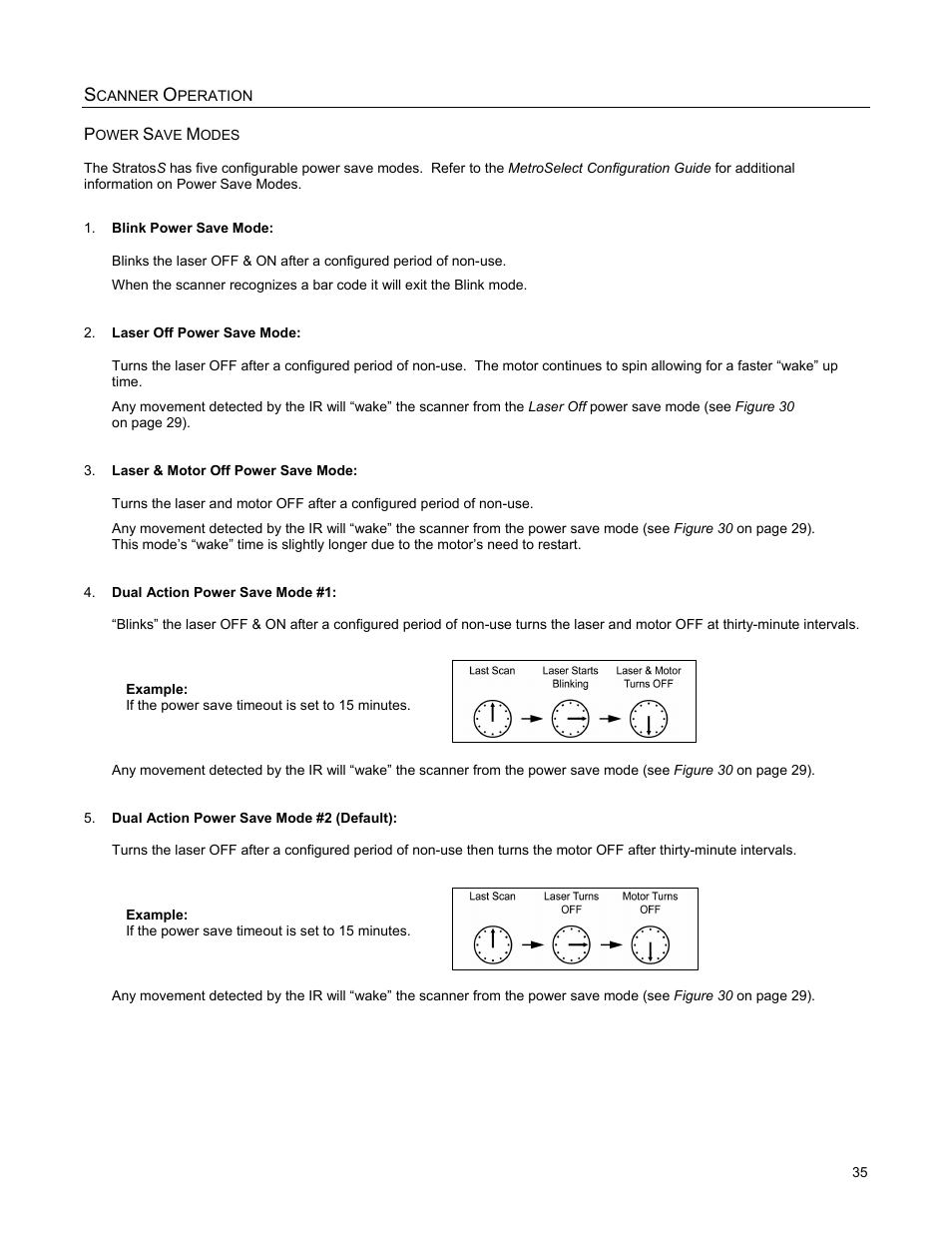 Power save modes | Metrologic Instruments StratosS MS2222 User Manual | Page 39 / 68