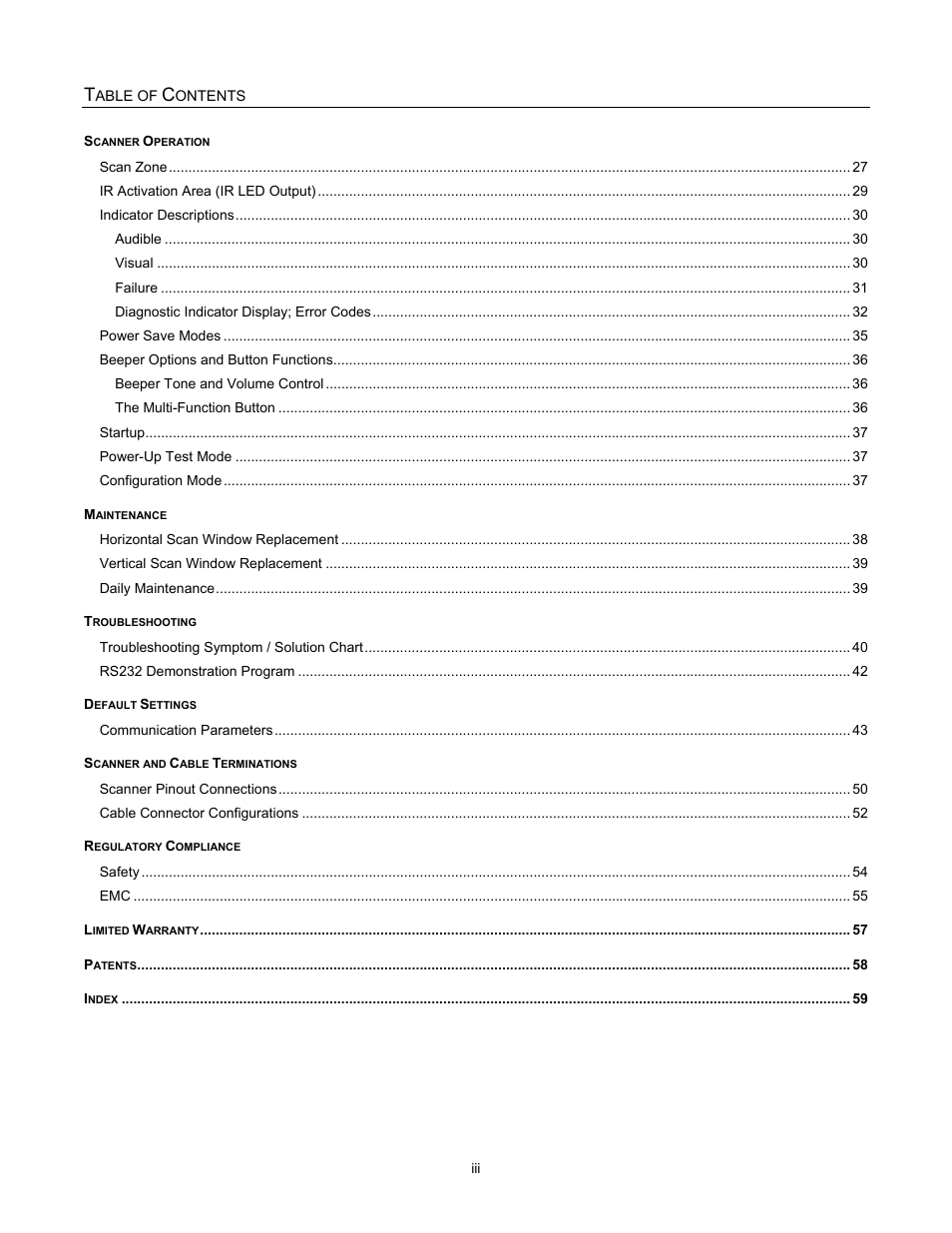 Metrologic Instruments StratosS MS2222 User Manual | Page 4 / 68