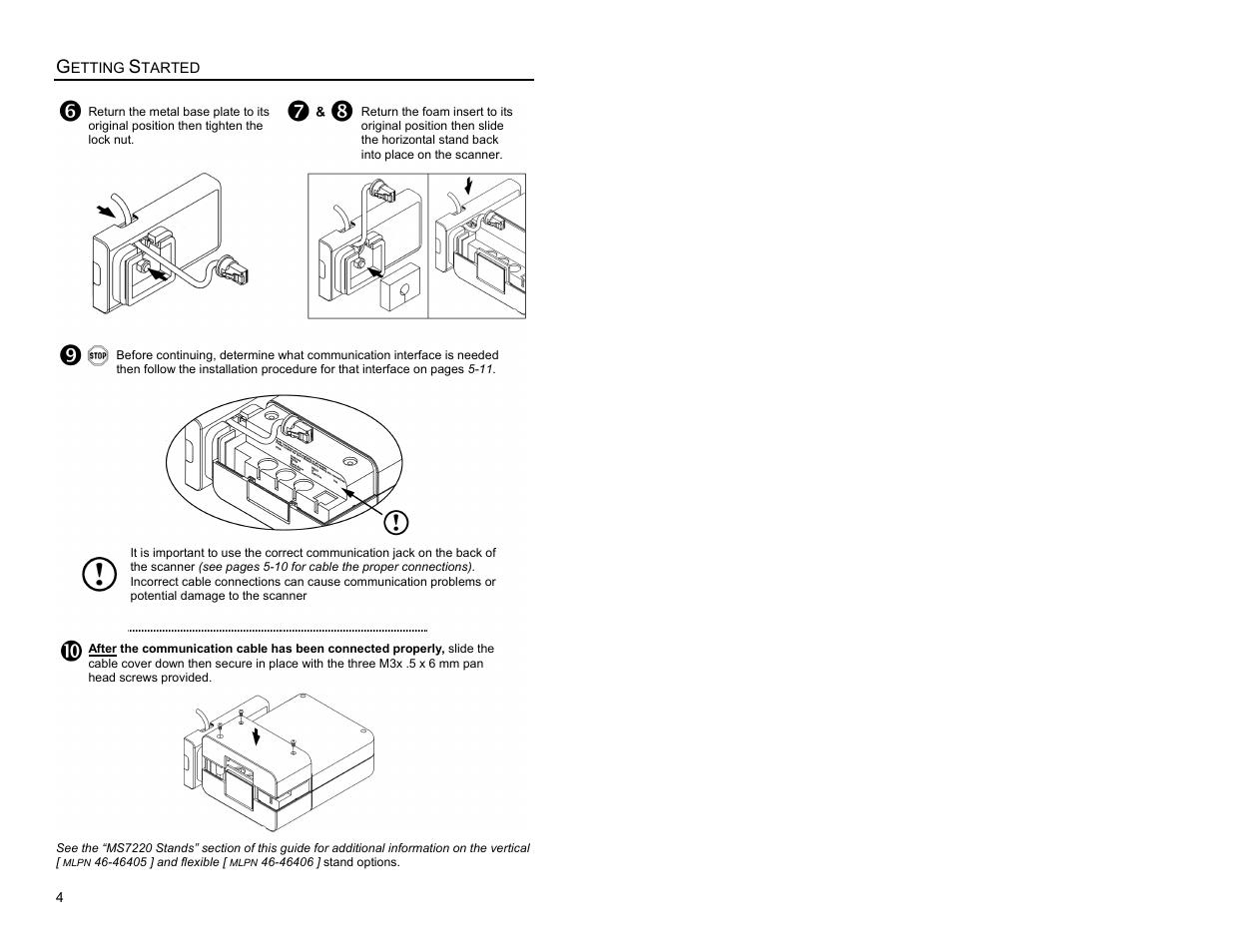 Metrologic Instruments ARGUSSCANTM MS7220 User Manual | Page 8 / 52