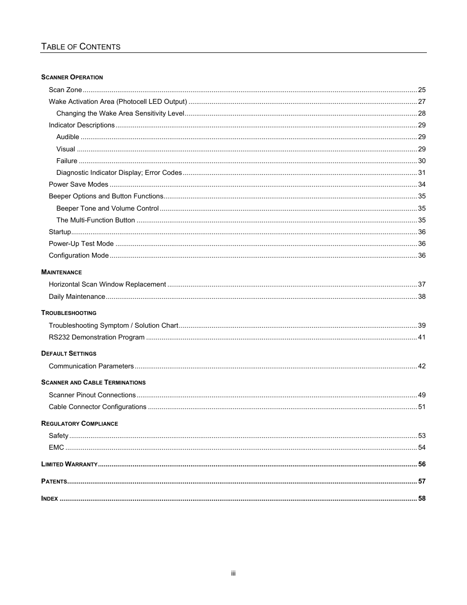 Metrologic Instruments MS2421 User Manual | Page 4 / 66