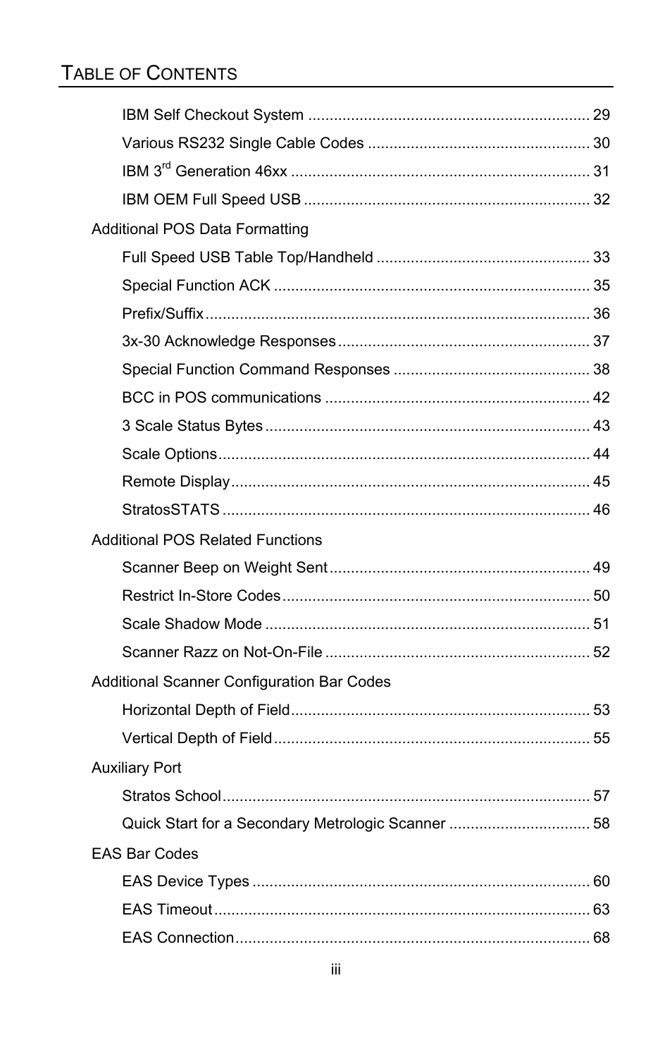 Metrologic Instruments Stratos MS2xxx Series User Manual | Page 4 / 88
