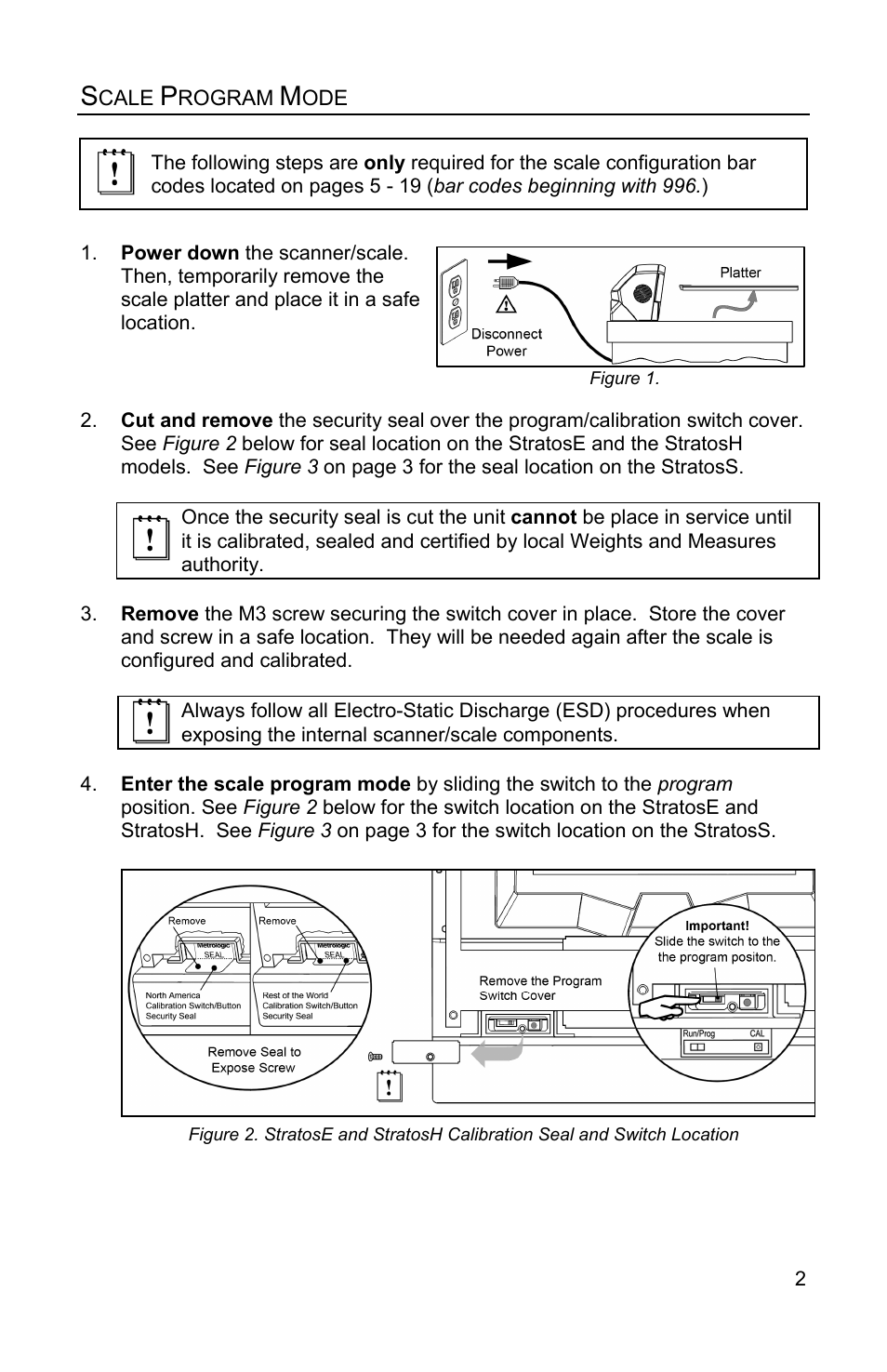 Scale program mode | Metrologic Instruments Stratos MS2xxx Series User Manual | Page 7 / 88