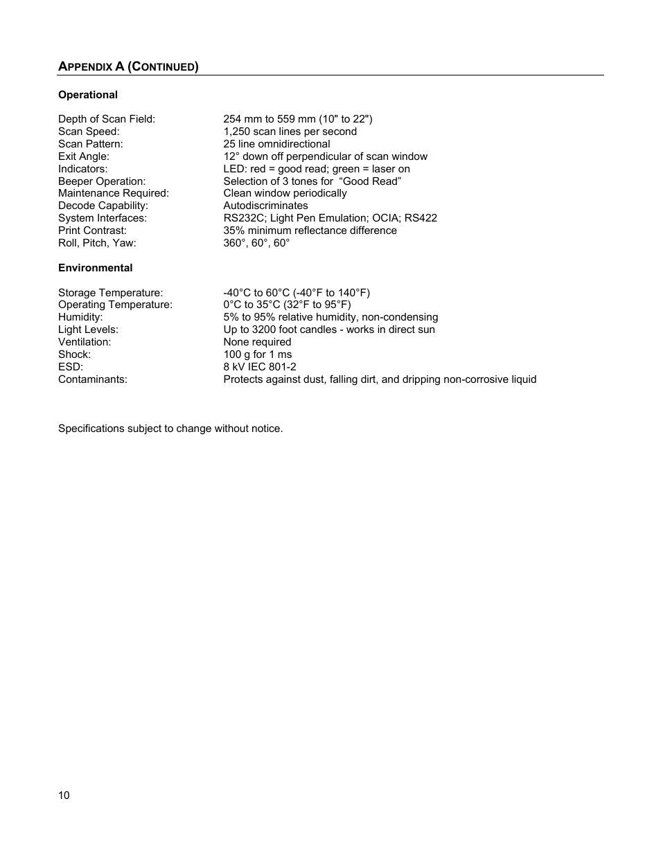 Metrologic Instruments 1070 User Manual | Page 14 / 21