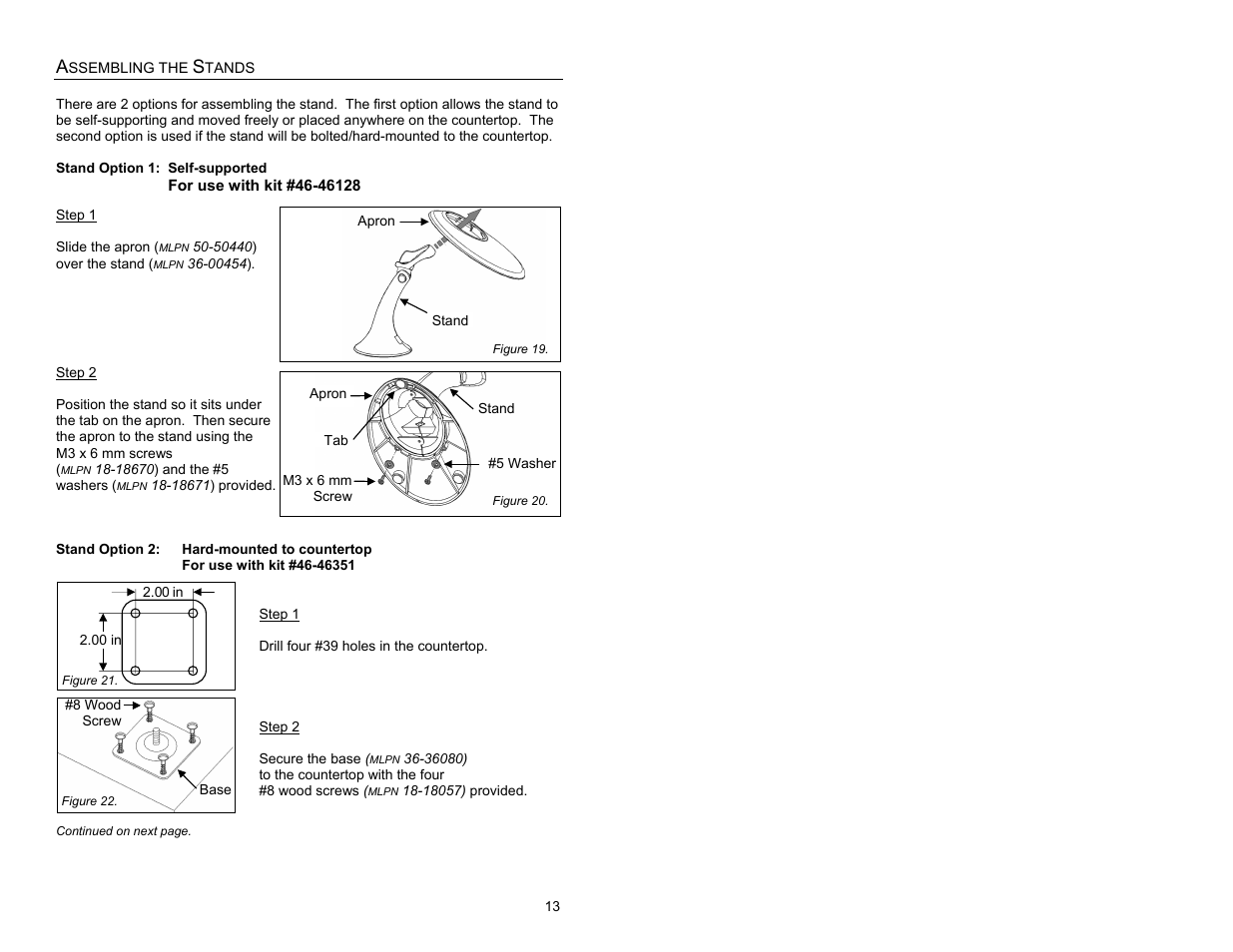 Assembling the stands | Metrologic Instruments MS9524 User Manual | Page 17 / 56