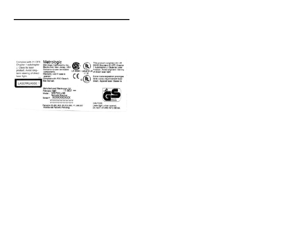 Metrologic Instruments MS700i User Manual | Page 24 / 60