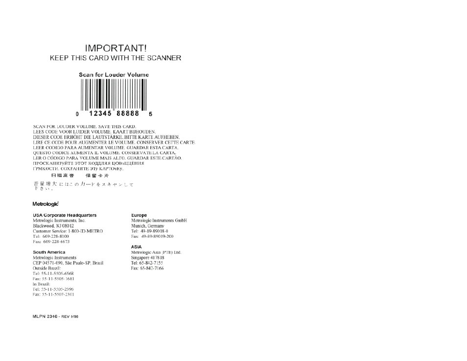 Metrologic Instruments MS700i User Manual | Page 57 / 60