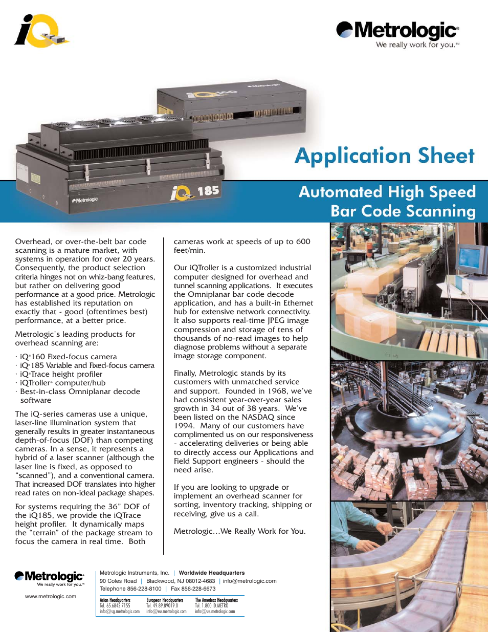 Metrologic Instruments 160 User Manual | 1 page