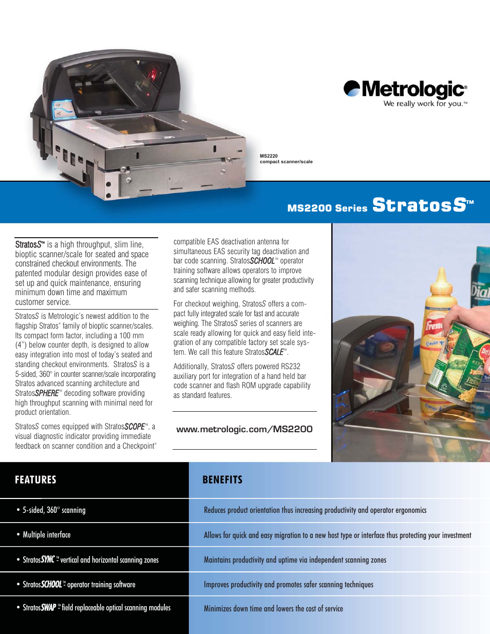 Metrologic Instruments StratosS MS2200 Series User Manual | 2 pages