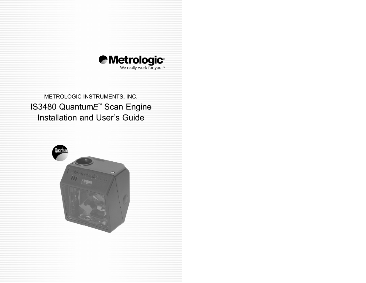 Metrologic Instruments QUANTUME IS3480 User Manual | 56 pages