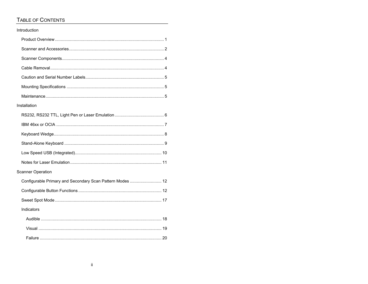 Metrologic Instruments QUANTUME IS3480 User Manual | Page 3 / 56