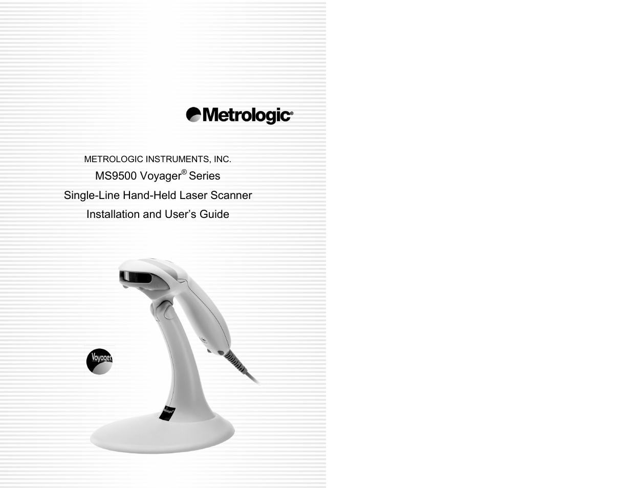 Metrologic Instruments MS9500 Voyager User Manual | 56 pages