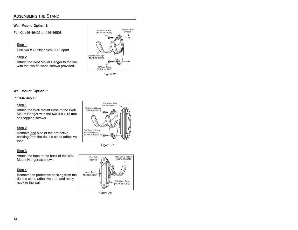 Wall mount | Metrologic Instruments MS9500 Voyager User Manual | Page 20 / 56