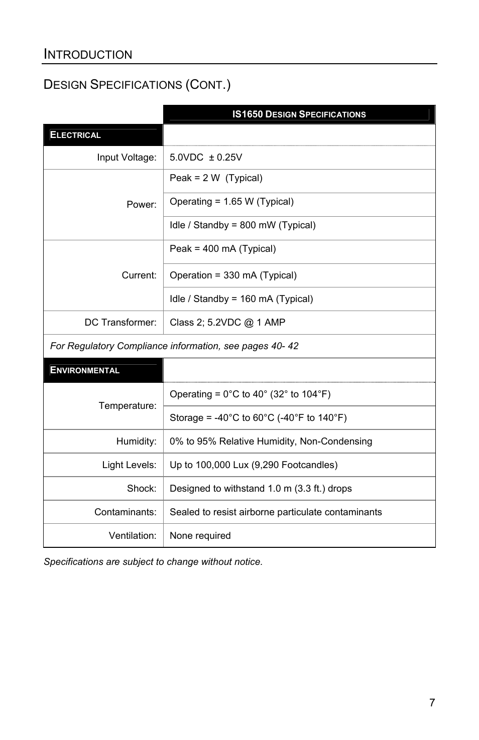 Metrologic Instruments FOCUSE IS1650 User Manual | Page 11 / 52
