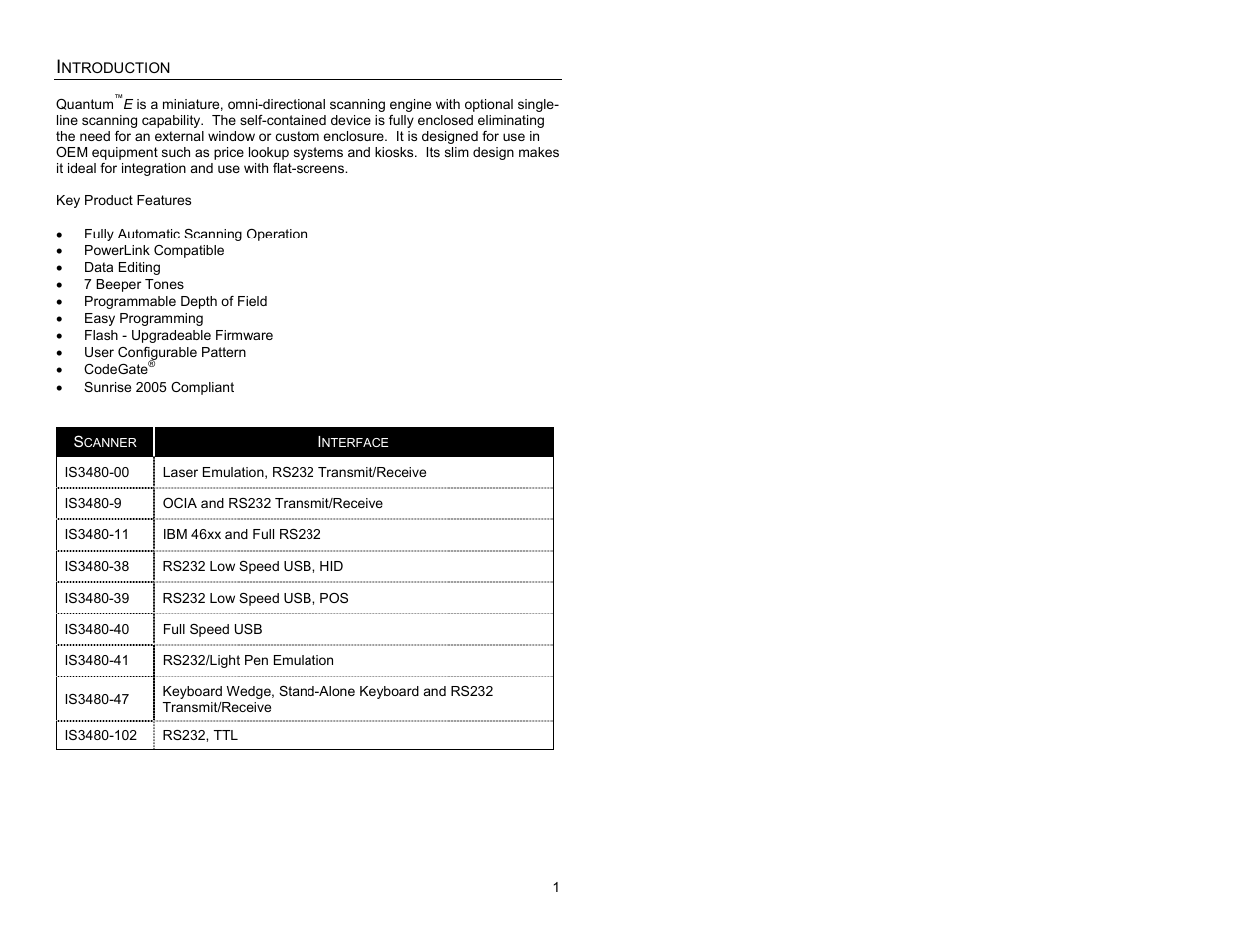 Introduction, Product overview | Metrologic Instruments IS3480-00 User Manual | Page 5 / 56