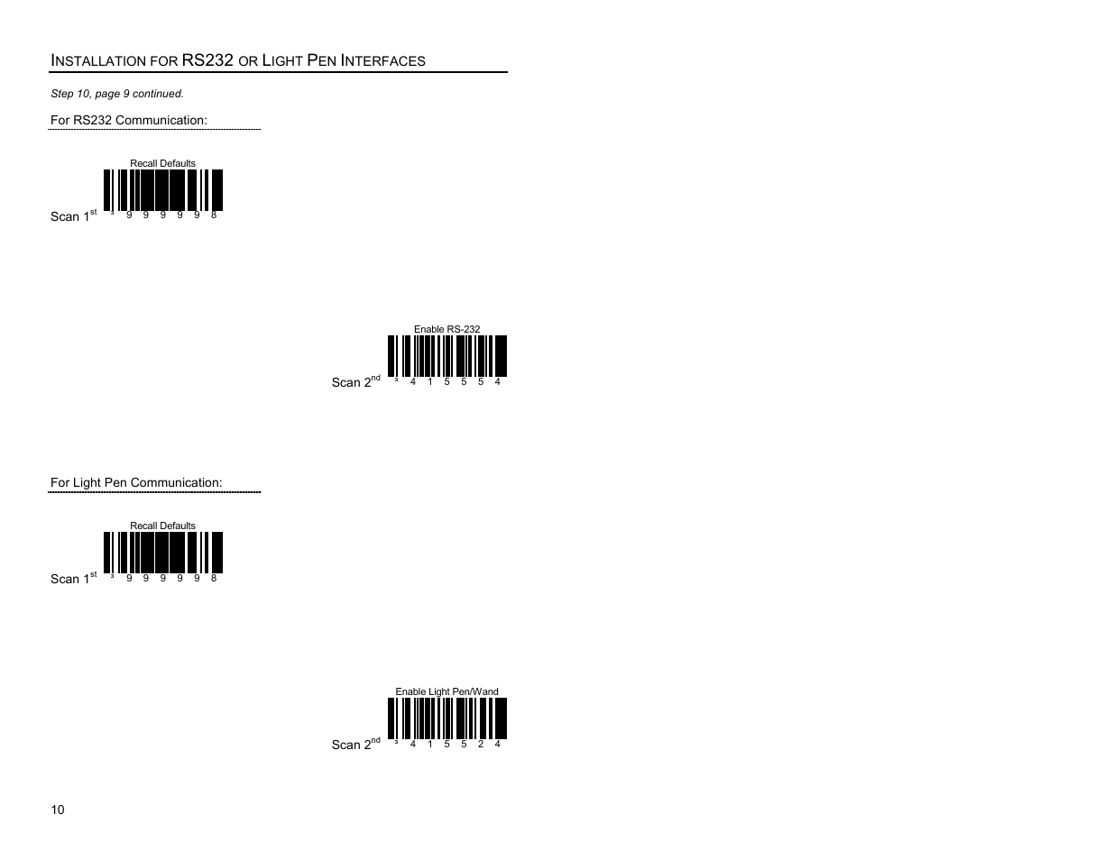 Rs232 | Metrologic Instruments Laser Scanner User Manual | Page 14 / 56