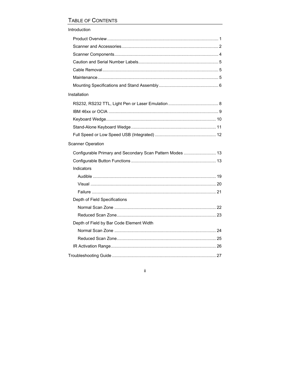 Metrologic Instruments MS3580 User Manual | Page 3 / 56