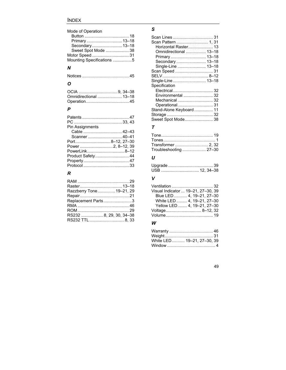 Metrologic Instruments MS3580 User Manual | Page 53 / 56