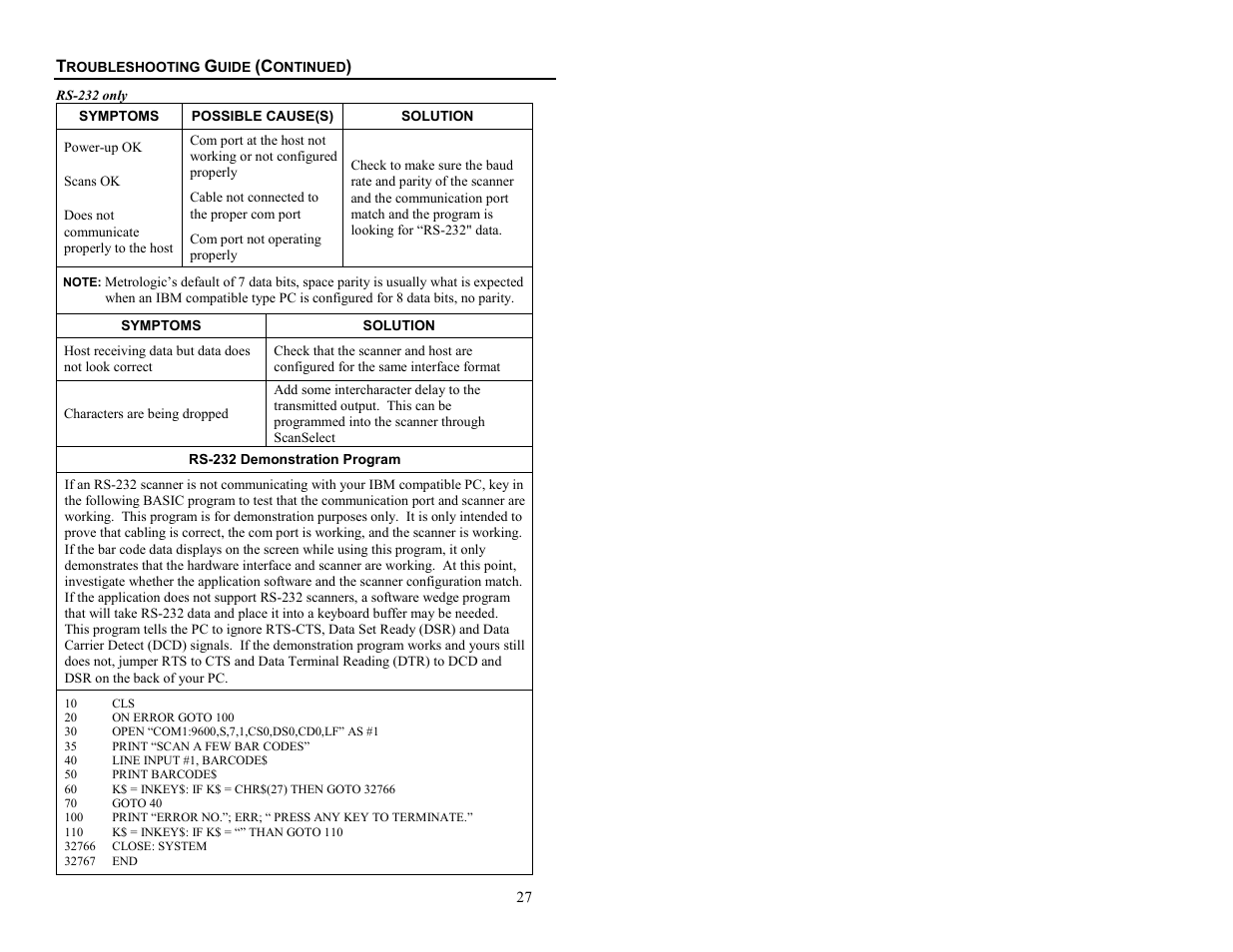 Metrologic Instruments MS6720 User Manual | Page 33 / 52