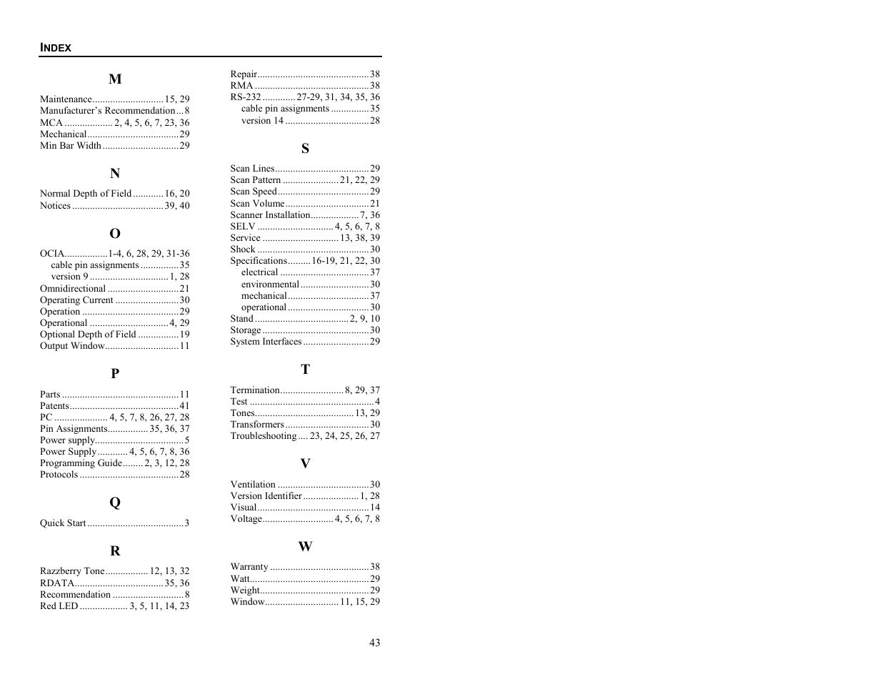 Metrologic Instruments MS6720 User Manual | Page 49 / 52