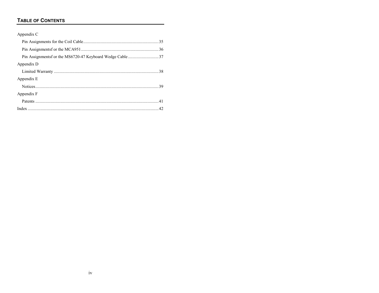 Metrologic Instruments MS6720 User Manual | Page 5 / 52