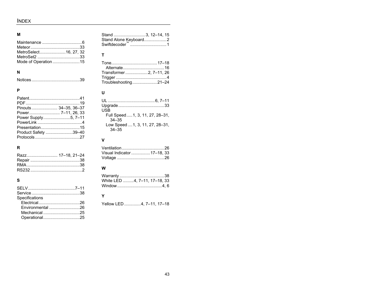 Metrologic Instruments MS1690 User Manual | Page 47 / 52