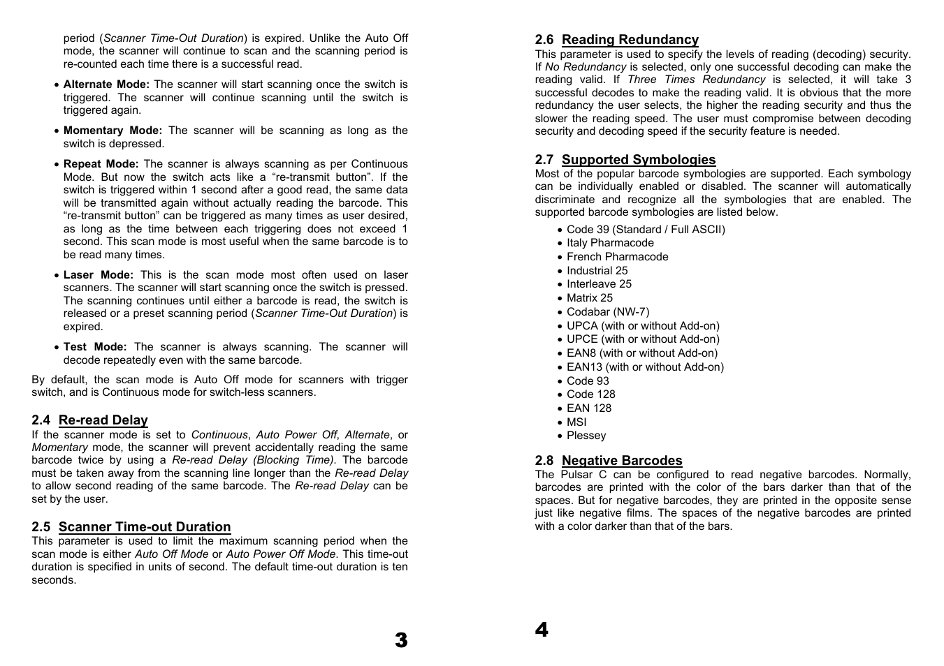 Metrologic Instruments Hand-Held Scanner User Manual | Page 4 / 13