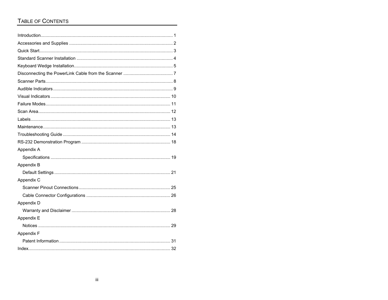 Metrologic Instruments MS6200 User Manual | Page 4 / 40