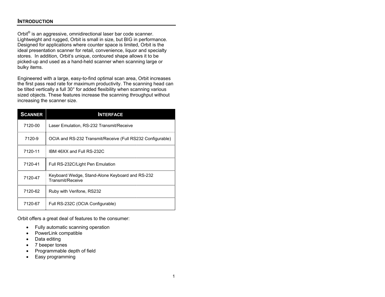 Introduction | Metrologic Instruments MS7120 User Manual | Page 5 / 52