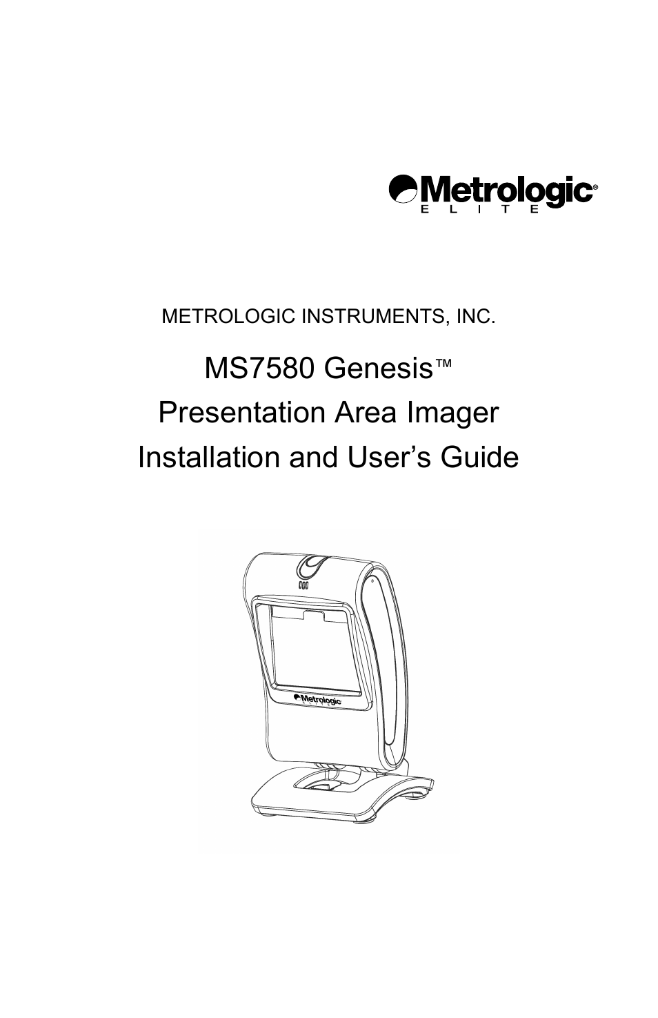 Metrologic Instruments Genesis MS7580 User Manual | 48 pages