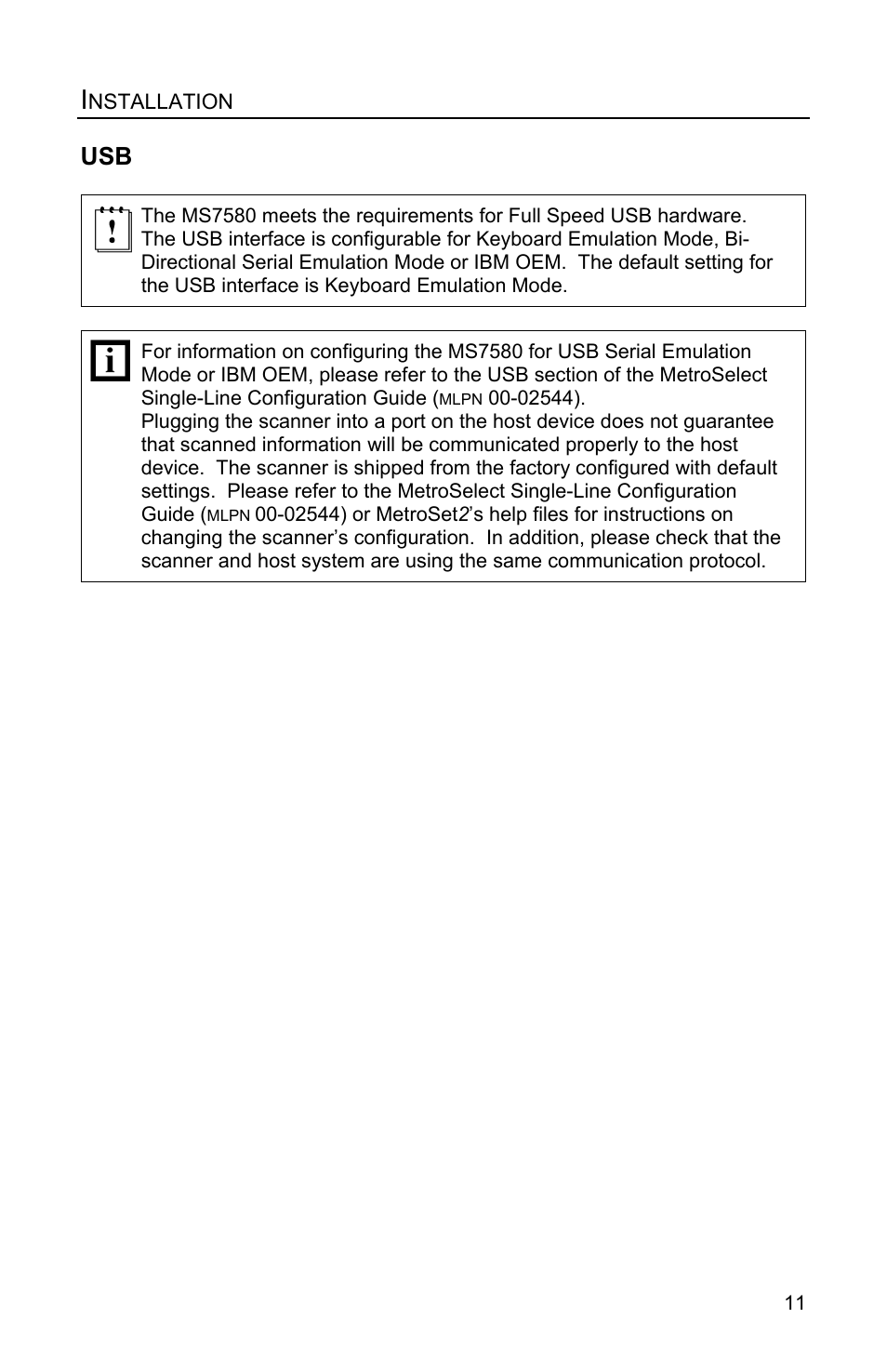 Metrologic Instruments Genesis MS7580 User Manual | Page 15 / 48