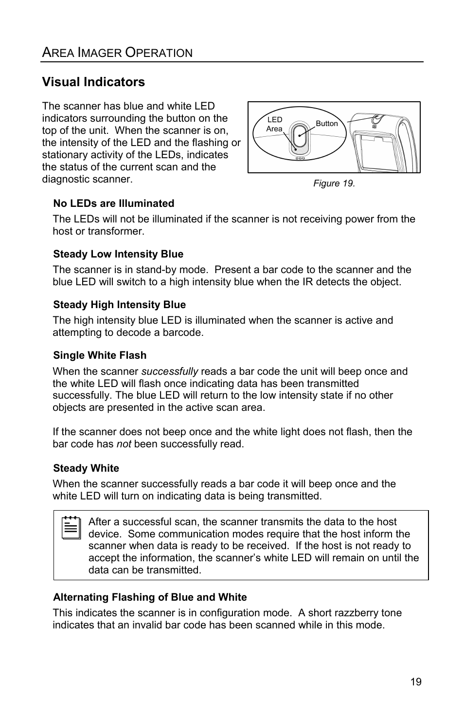 Visual indicators | Metrologic Instruments Genesis MS7580 User Manual | Page 23 / 48