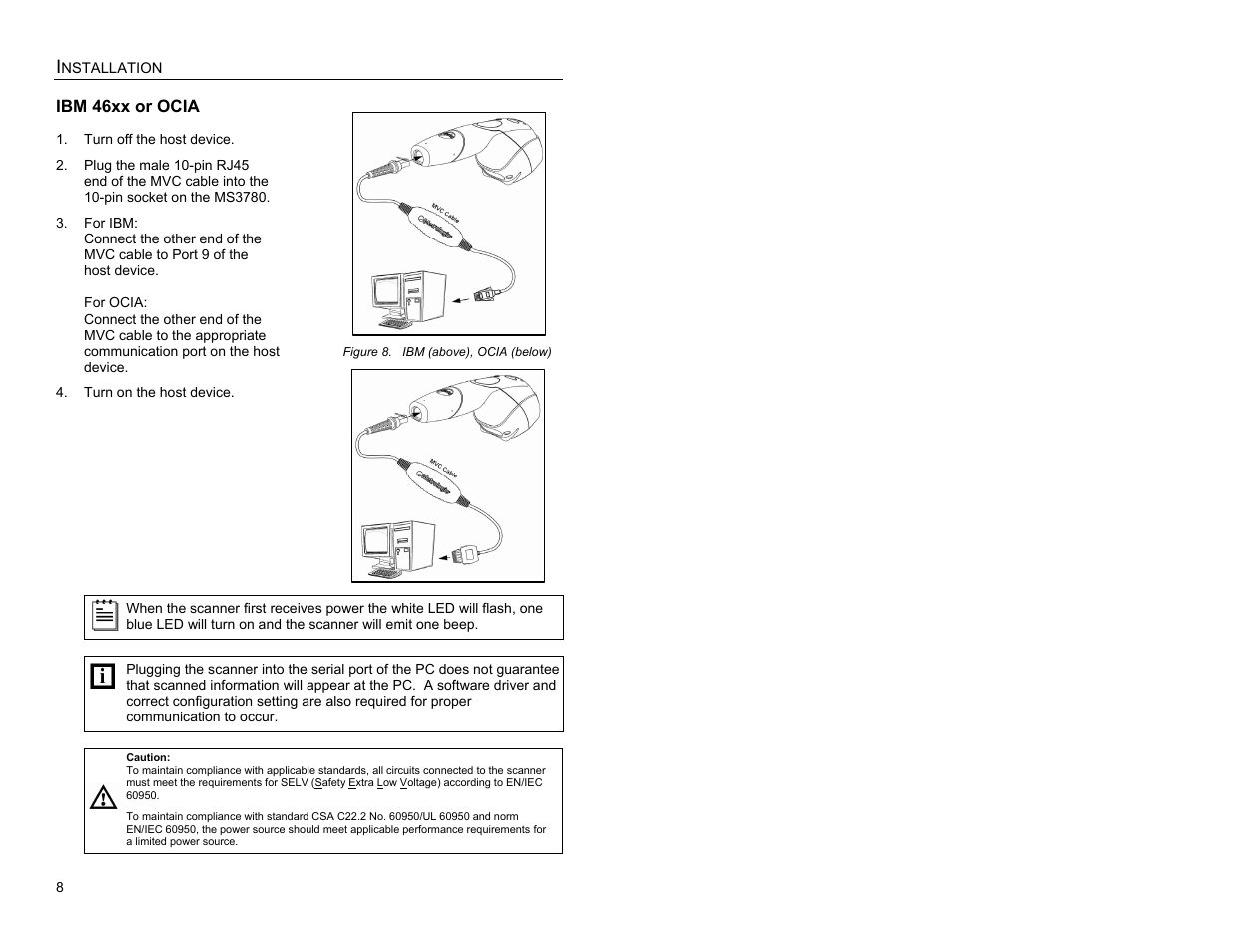 Ibm 46xx or ocia | Metrologic Instruments MS3780 User Manual | Page 12 / 52