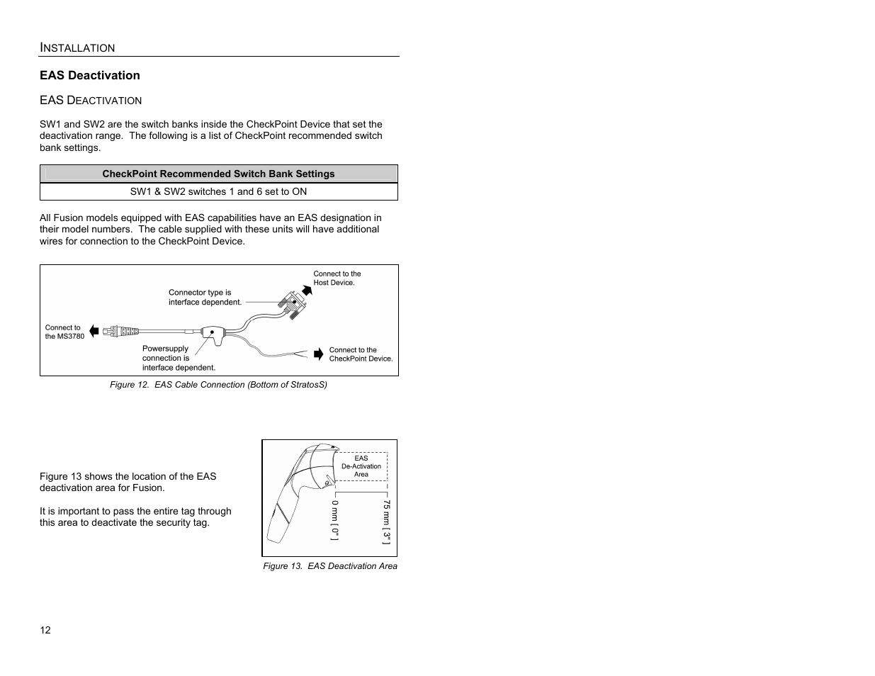 Eas deactivation | Metrologic Instruments MS3780 User Manual | Page 16 / 52