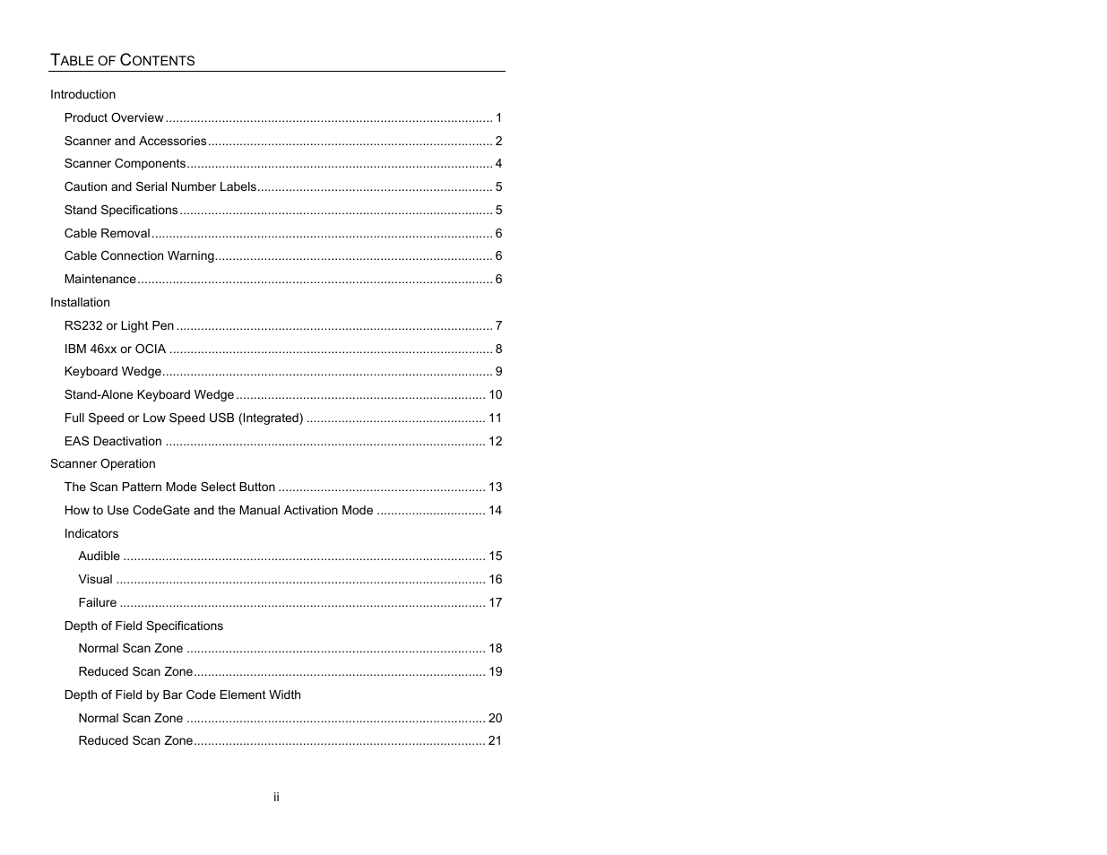 Metrologic Instruments MS3780 User Manual | Page 3 / 52