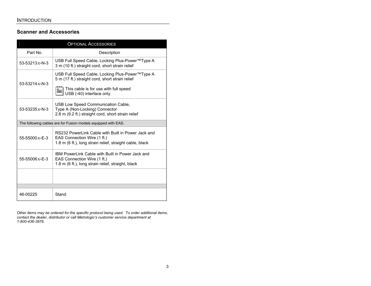 Metrologic Instruments MS3780 User Manual | Page 7 / 52