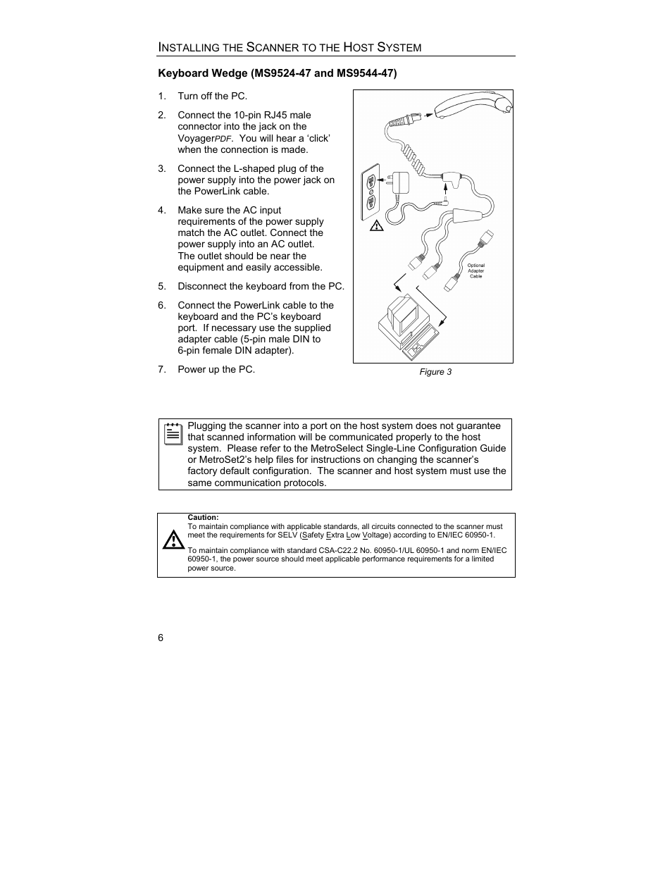 Keyboard wedge | Metrologic Instruments MS9544 User Manual | Page 10 / 56