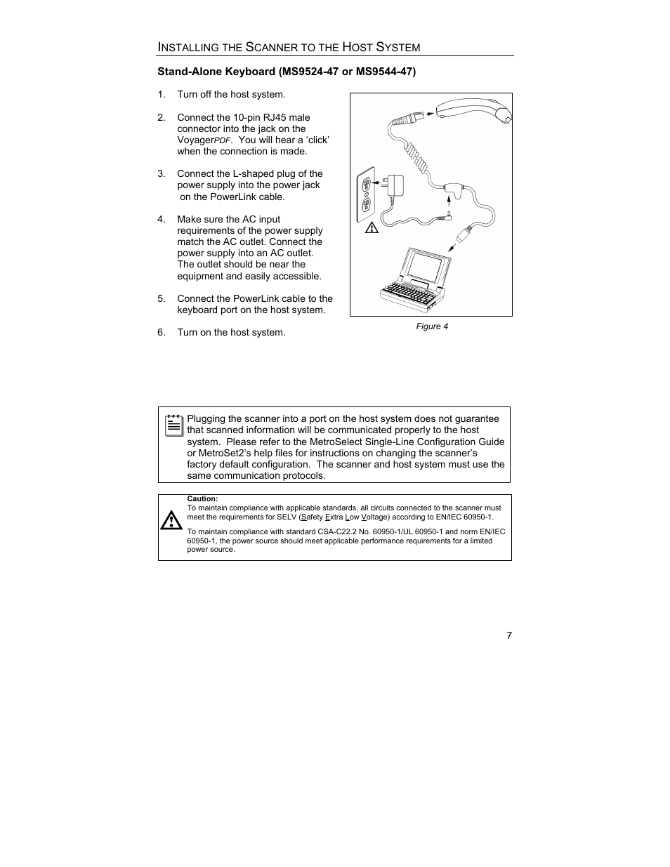 Stand alone keyboard | Metrologic Instruments MS9544 User Manual | Page 11 / 56