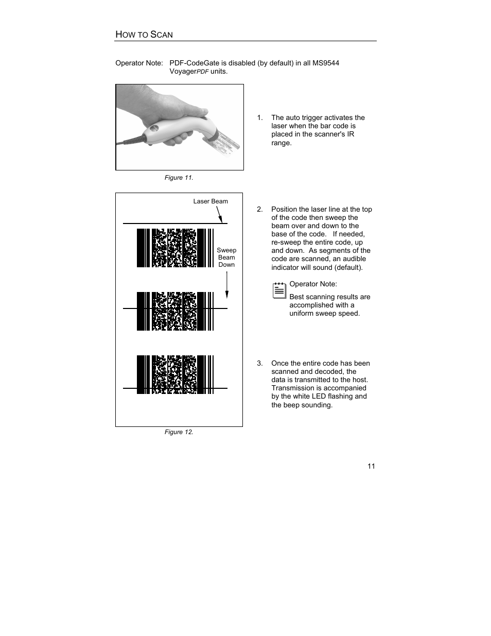 How to scan pdf bar codes | Metrologic Instruments MS9544 User Manual | Page 15 / 56