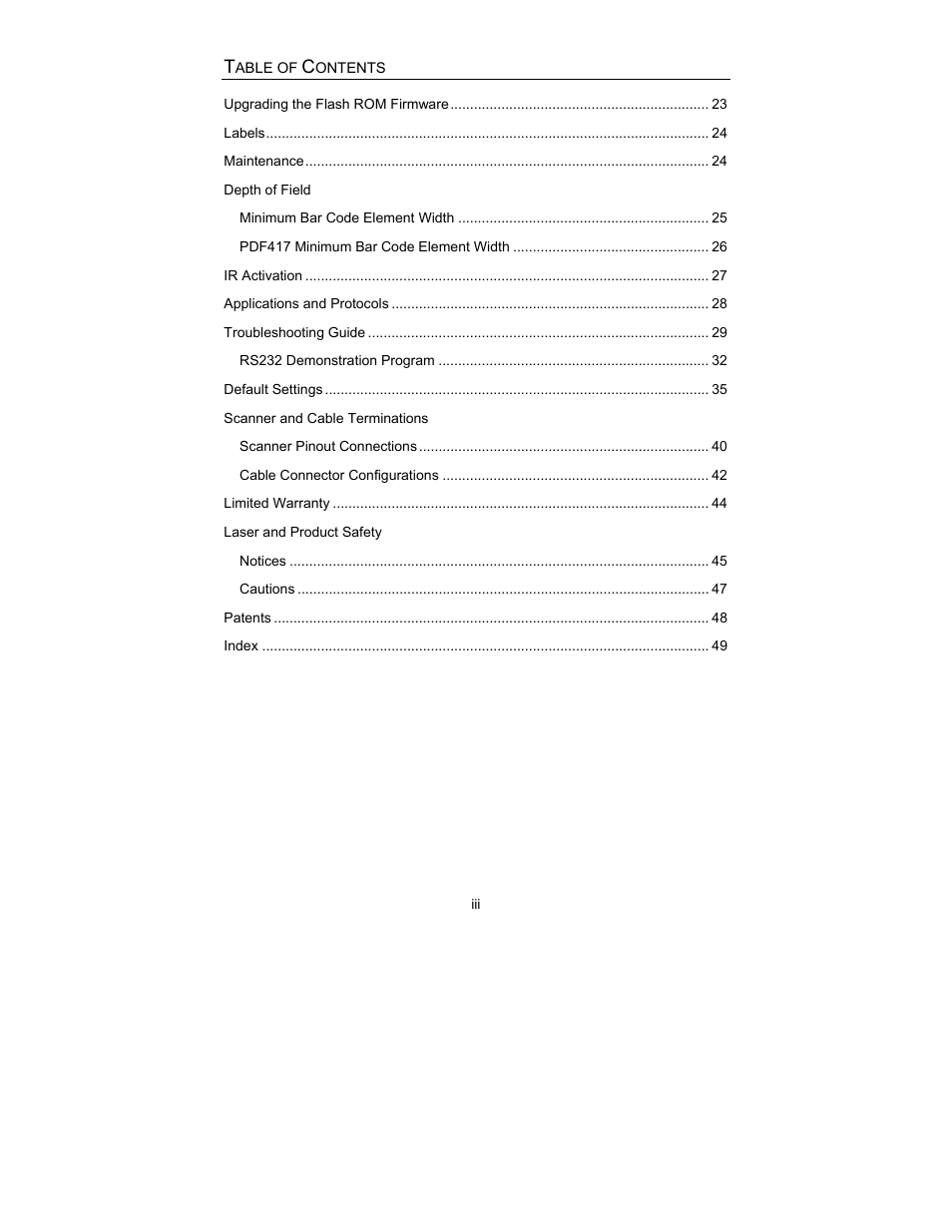 Metrologic Instruments MS9544 User Manual | Page 4 / 56