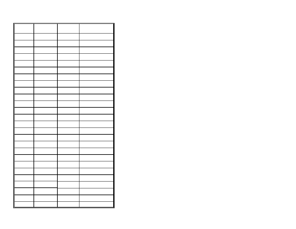 Ascii reference table | Metrologic Instruments MS951 User Manual | Page 55 / 73