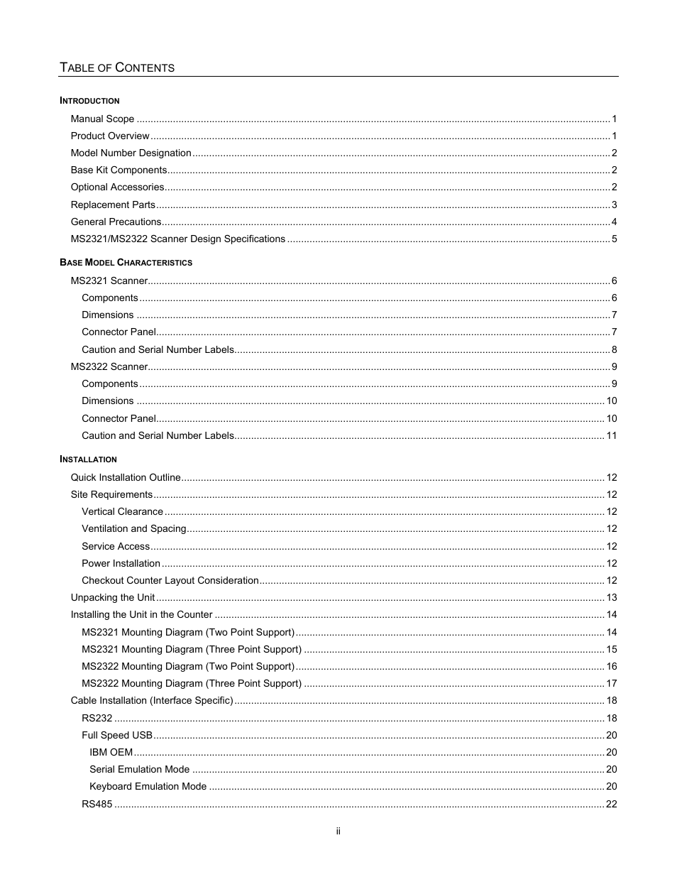 Metrologic Instruments StratosH MS2321 User Manual | Page 3 / 68