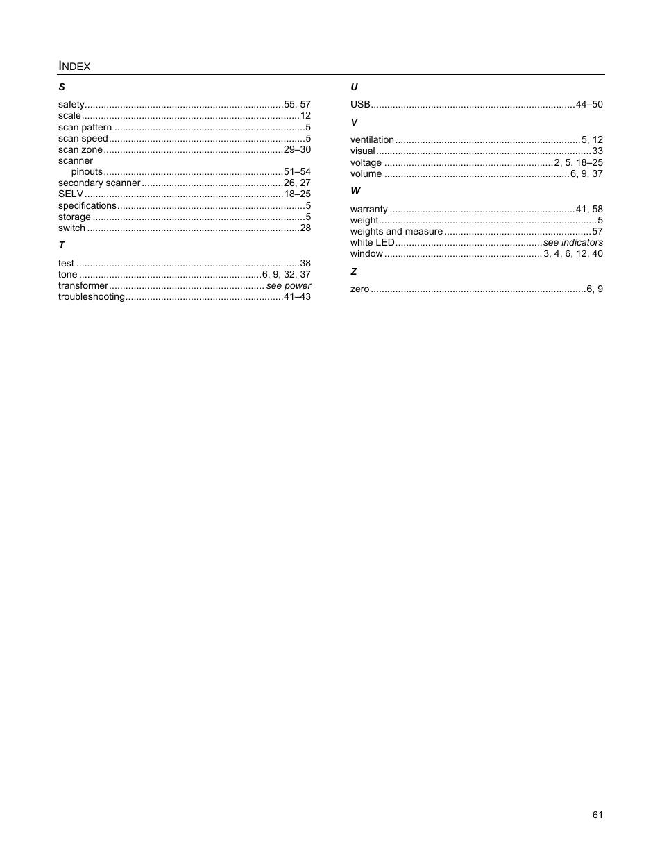 Metrologic Instruments StratosH MS2321 User Manual | Page 65 / 68