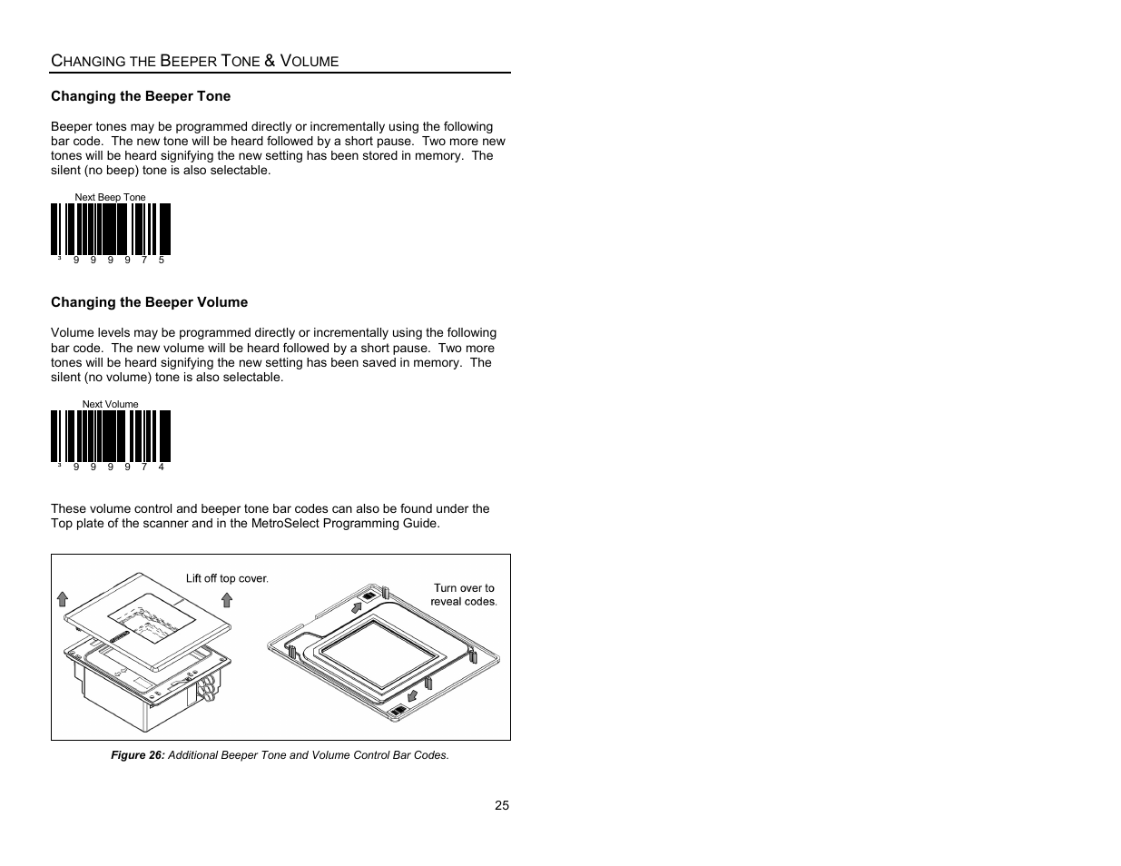 Changing the beeper tone & volume | Metrologic Instruments MS7620 User Manual | Page 28 / 59