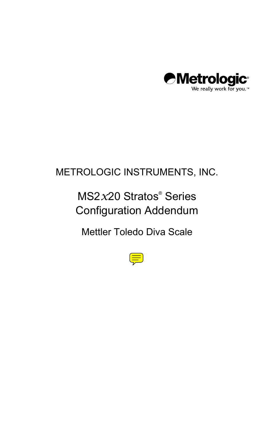 Metrologic Instruments Stratos MS2x20 Series User Manual | 92 pages