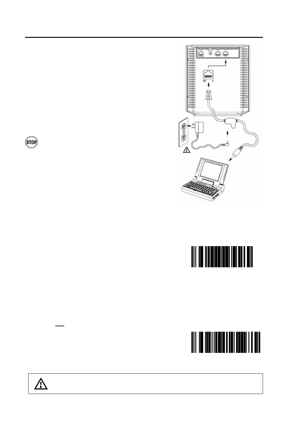 For stand-alone keyboard interface | Metrologic Instruments MS7320 User Manual | Page 10 / 64
