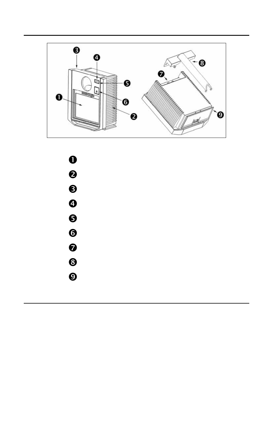 Scanner parts, Maintenance, Canner | Arts, Aintenance, Output window (laser aperture), Speaker, Replaceable window face plate, Red led, Top led) | Metrologic Instruments MS7320 User Manual | Page 18 / 64