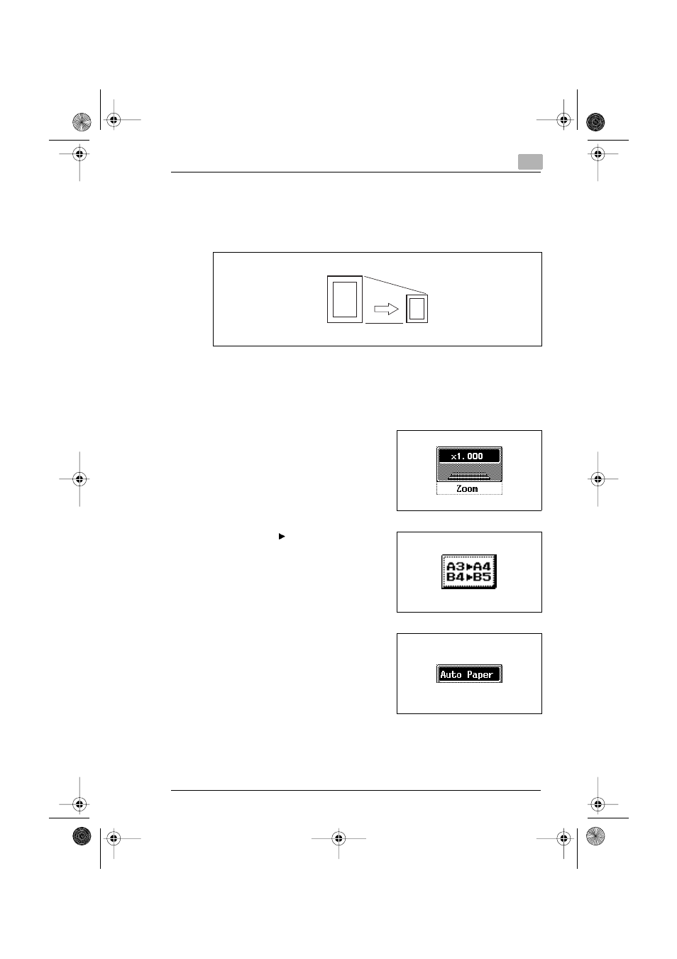To make a reduced copy of the document, To make a reduced copy of the document -9 | Minolta CF3102 User Manual | Page 110 / 177