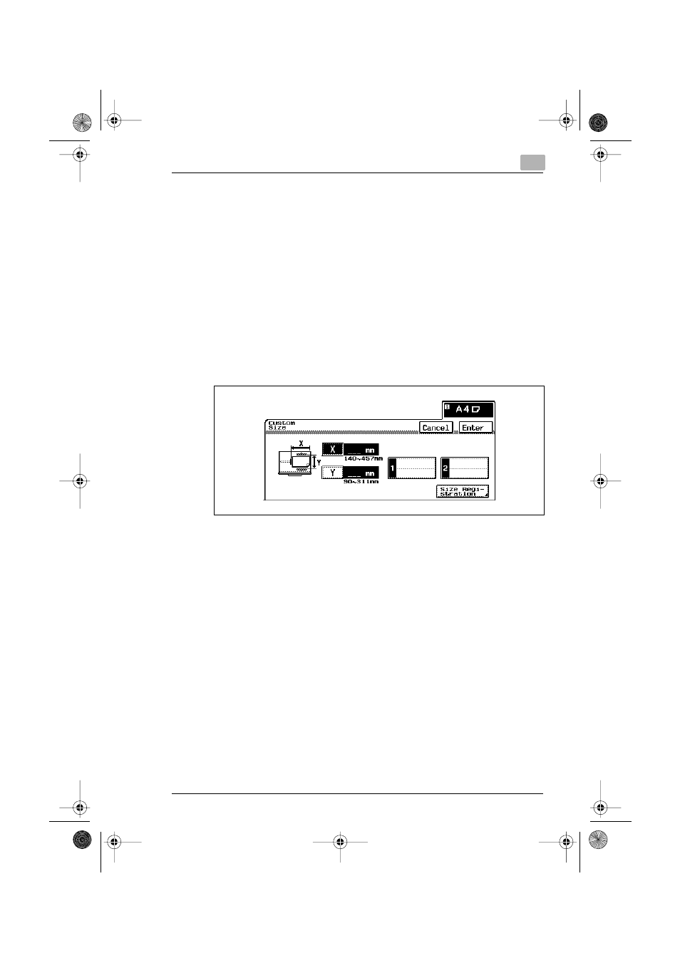 To set a non-standard (custom) paper size, To set a non-standard (custom) paper size -13 | Minolta CF3102 User Manual | Page 76 / 177